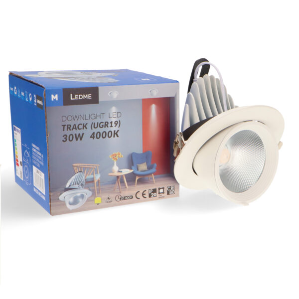Foco Downlight LED orientable sur Rail 30W 3000K - Ledme - LM4133 – Image 3