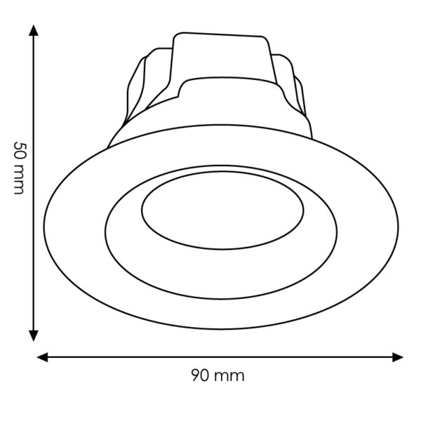 Spot Downlight Led Orientable CobMax 7W 3000K - Ledme - LM4163 – Image 2