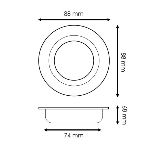 Bague pour module/GU10/MR16 - Makaili - Ledme - LM4335 – Image 2