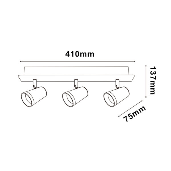Plafonnier Spot GU10 State 3 - DSC - Ledme - LM4358 – Image 2