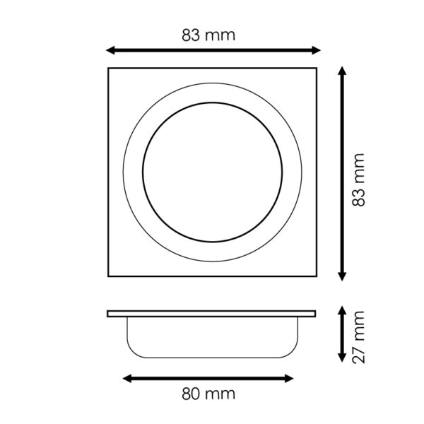 Anneau encastrable pour module Cobfix 10W - Ledme - LM4361 – Image 2