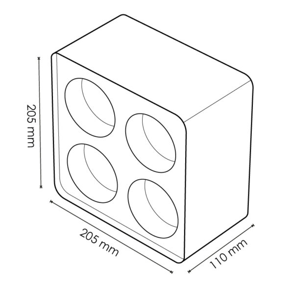 Anneau de Surface 4L Pour Module Cobfix 10W - Ledme - LM4372 – Image 2