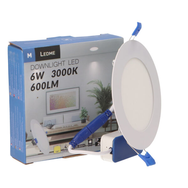Panneau LED Circulaire Série Slim 6W 6000K - Ledme - LM5201 – Image 3