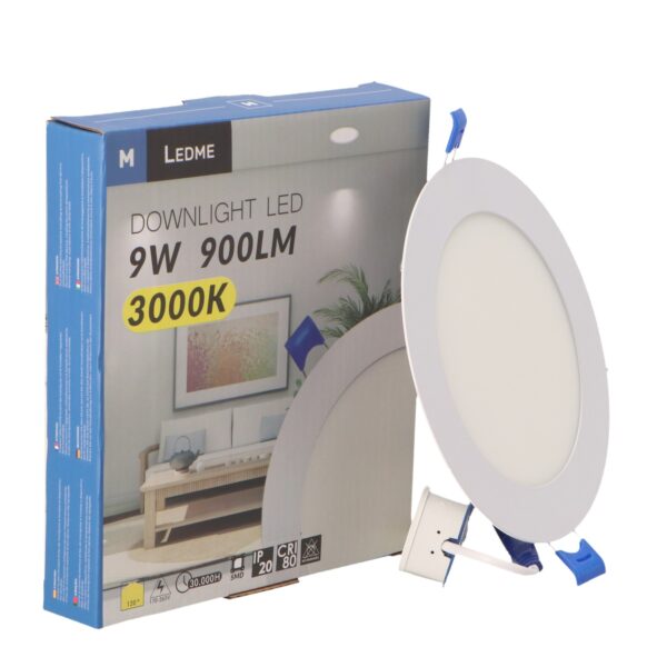 Panneau LED Circulaire Série Slim 9W 4500K - Ledme - LM5205 – Image 3