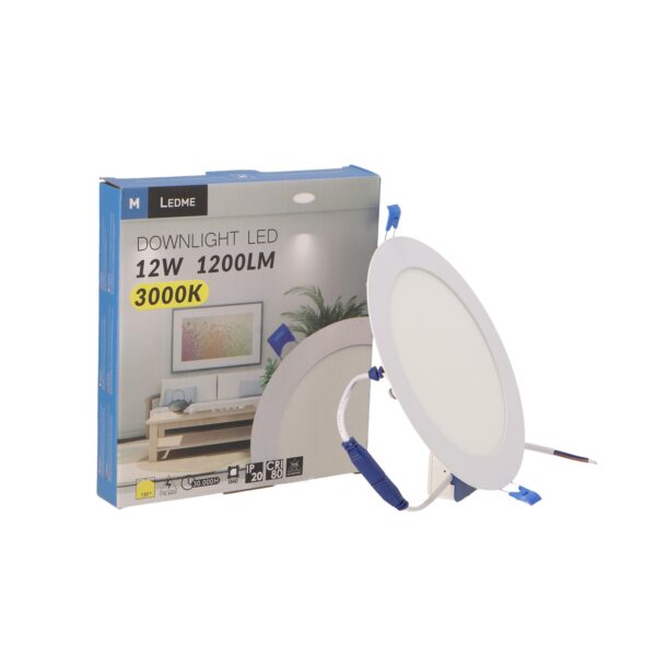 Panneau LED Circulaire Série Slim 12W 6000K - Ledme - LM5207 – Image 3