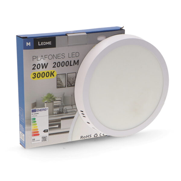 Panneau de Surface Circulaire Série Slim 20W 3000K - Ledme - LM5245 – Image 3
