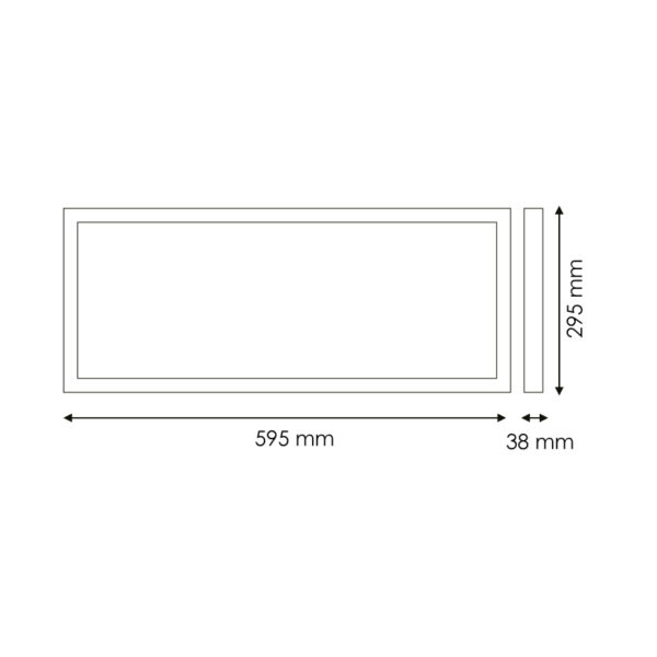 Panneau Led Surface Rectangulaire Série Home 60X30 Cm 24W CCT - Ledme - LM5323 – Image 2