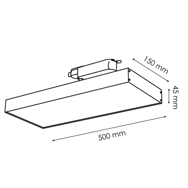 Spot Led pour Carril Promax Blanco 40W Monophasé - DSC 3000K - Ledme - LM5343 – Image 2