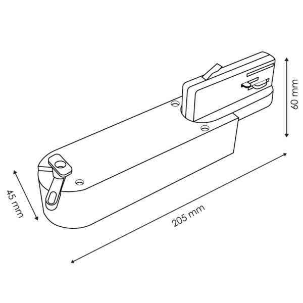 Base Promax Blanc pour Carril trifásico - Ledme - LM5347 – Image 2