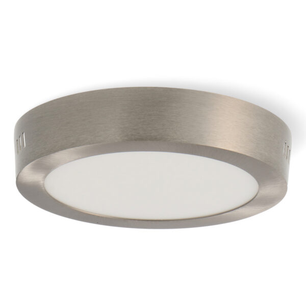 Panneau Circulaire en Surface Nickel 12W CCT - Ledme - LM5540