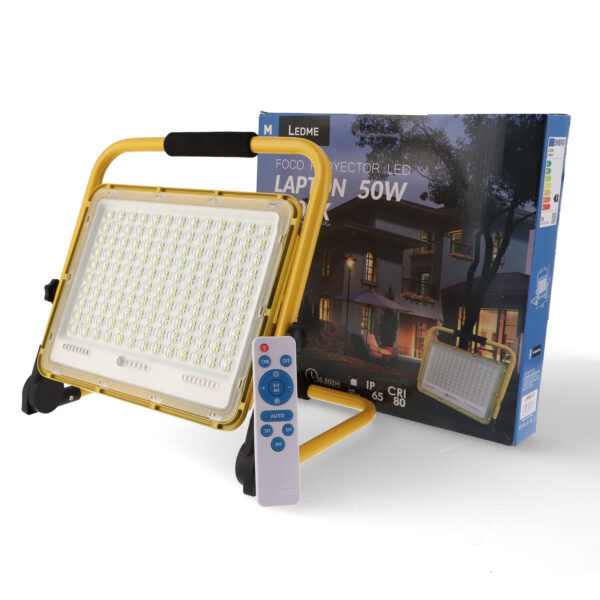 Projecteur LED portable avec batterie Laptop 50W - Ledme - LM6033 – Image 3