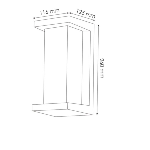 Applique murale Led Metse 10W 3000K - Ledme - LM6157 – Image 2