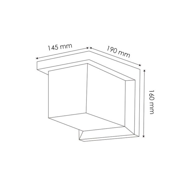 Applique murale Led Dakota 12W 3000K - Ledme - LM6159 – Image 2