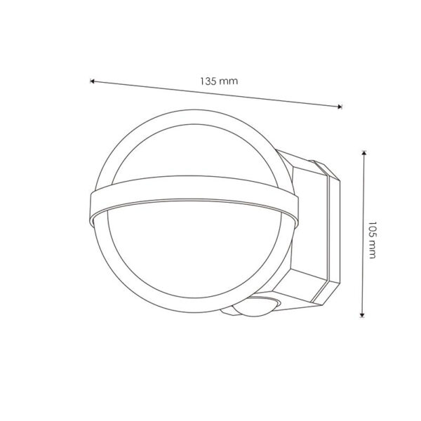 Applique murale Led World 10W 3000K - Ledme - LM6162 – Image 2