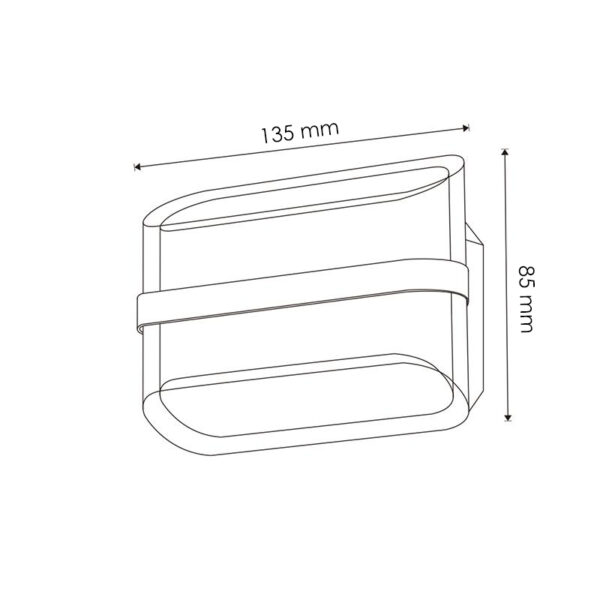 Applique murale Led Arrow 10W 3000K - Ledme - LM6163 – Image 2