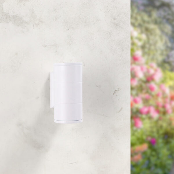 Applique LED Tube Blanche 2X3W IP54 3000K - Ledme - LM6188