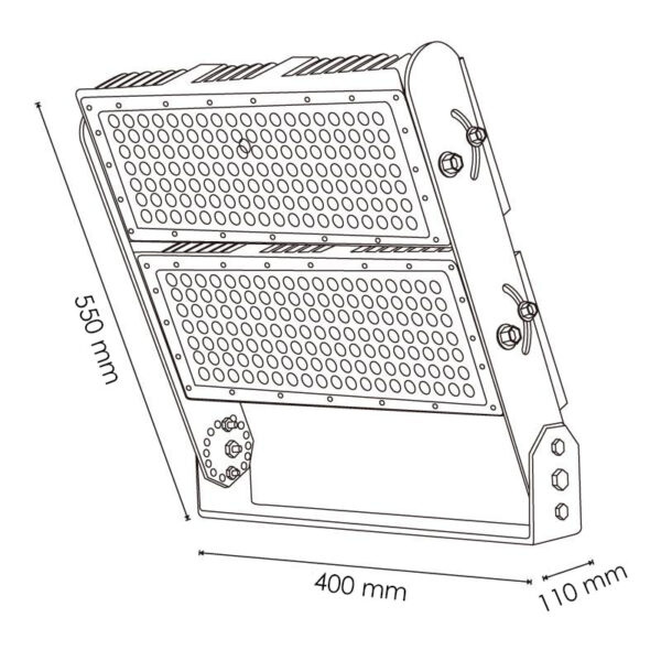 Projecteur de Stade LED Modulaire 500W 60º 6000K - Ledme - LM6212 – Image 2