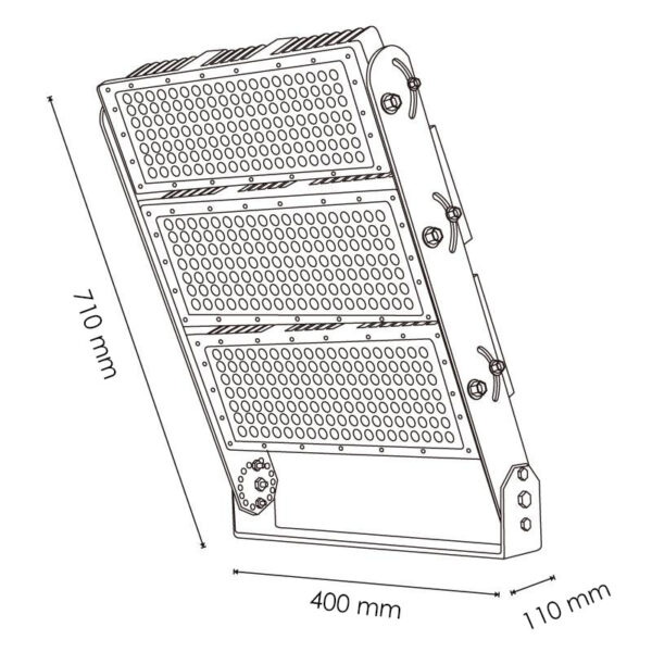 Projecteur de Stade LED Modulaire 750W 25º 6000K - Ledme - LM6214 – Image 2