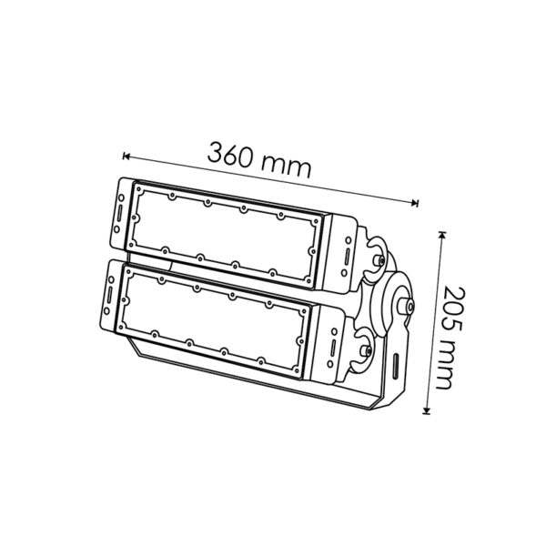 Foco Modulaire LED Premium 100W 5000K - Ledme - LM6240 – Image 2
