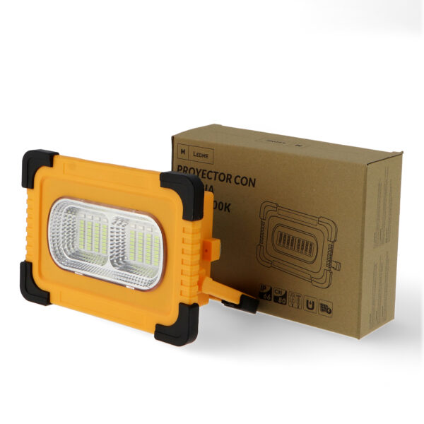 Projecteur solaire LED portable avec batterie Power Bank 50W 6000K - Ledme - LM6335 – Image 3