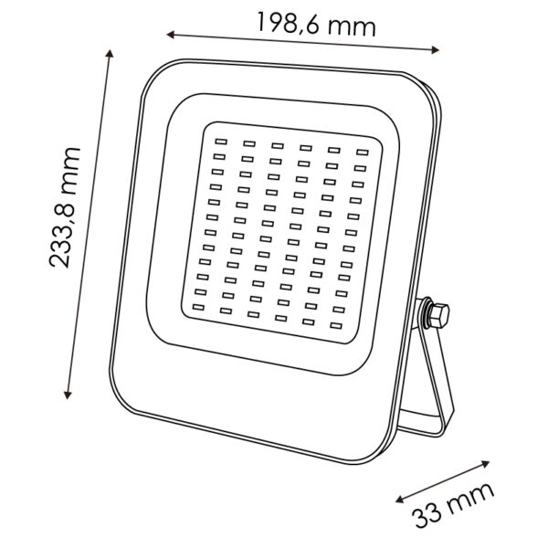 Projecteur Led Napoli 100W - DSC 6000K - Ledme - LM6387 – Image 2