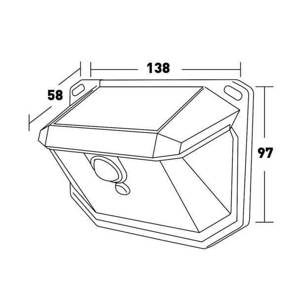 Applique Murale LED Solaire Venus avec Détecteur de Mouvement - Pack 4 6000K - Ledme - LM6430 – Image 2