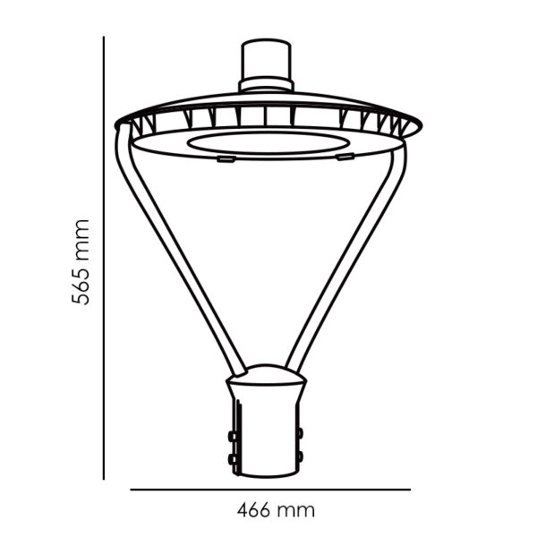 Lampadaire LED Light Series Pro 50W 4500K - Ledme - LM6451 – Image 2