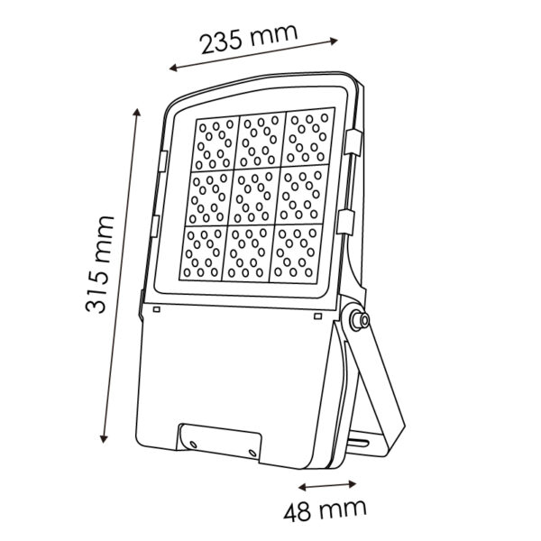 Projecteur LED Infinity Spot 100W 6000K - Ledme - LM6461 – Image 2