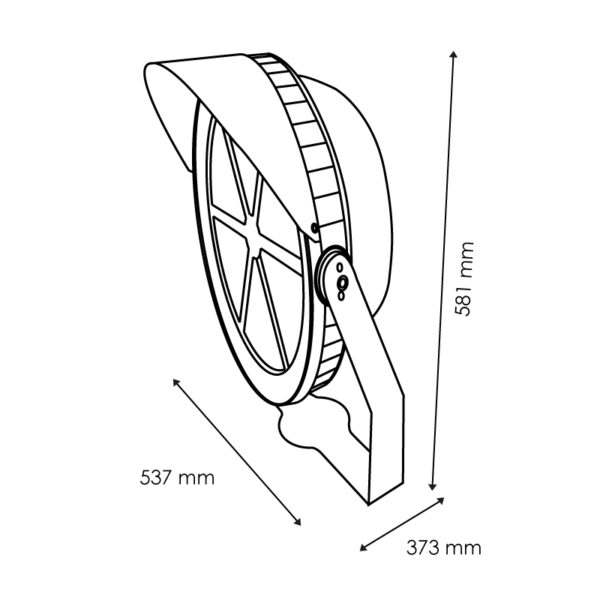 Projecteur LED Planet 600W 4500K - Ledme - LM6473 – Image 2
