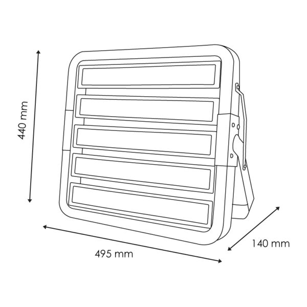 Spot LED Modulaire Coliseum 500W 4000K - Ledme - LM6485 – Image 2