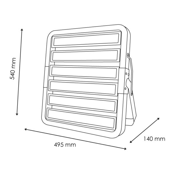 Spot LED Modulaire Coliseum 600W 6000K - Ledme - LM6482 – Image 2
