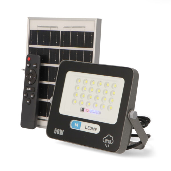Projecteur LED Solaire Milan 50W 6000K - Ledme - LM6501