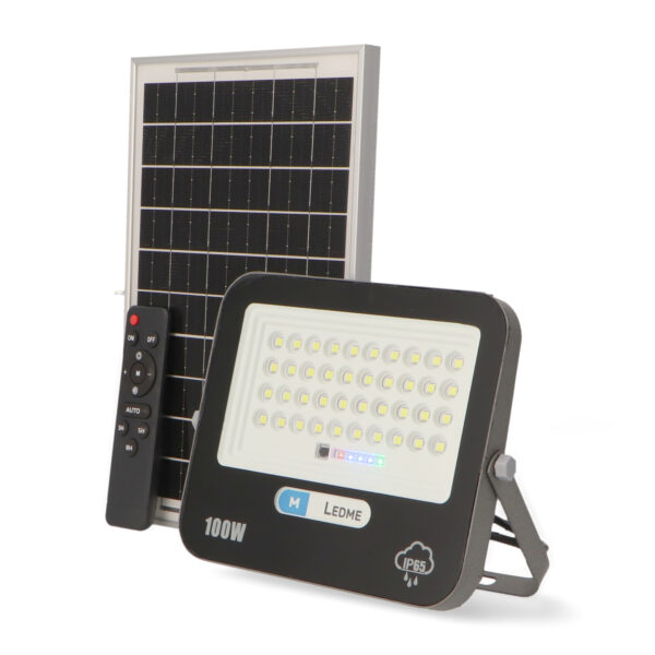 Projecteur LED Solaire Milan 100W 6000K - Ledme - LM6503