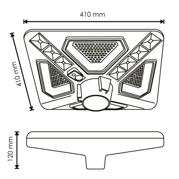 Kain Led Réverbère Solaire pour Éclairage Public 80W 6000K - Ledme - LM6535 – Image 2