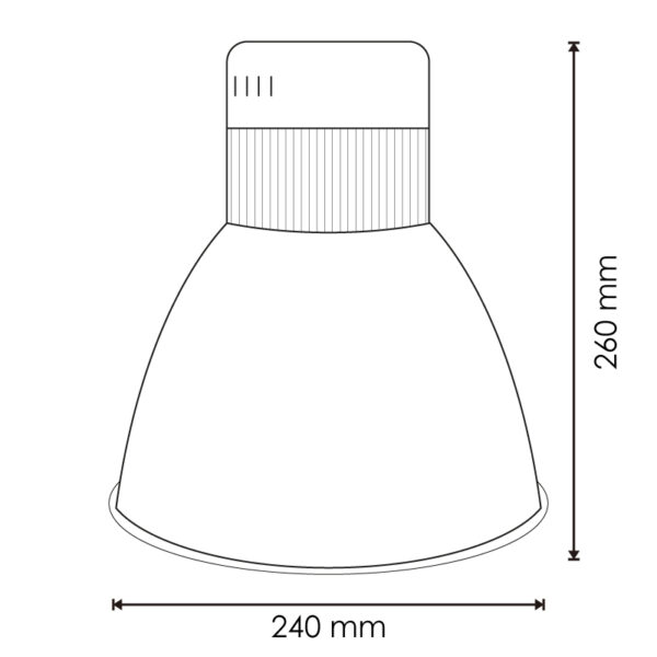 High Bay LED Menie 28W - Légumes - Ledme - LM6624 – Image 2