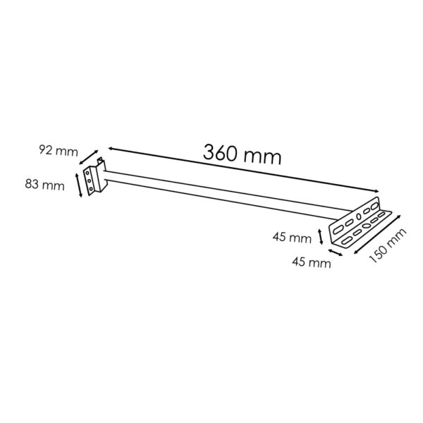 Support pour projecteurs LED 360 mm - Ledme - LM6653 – Image 2