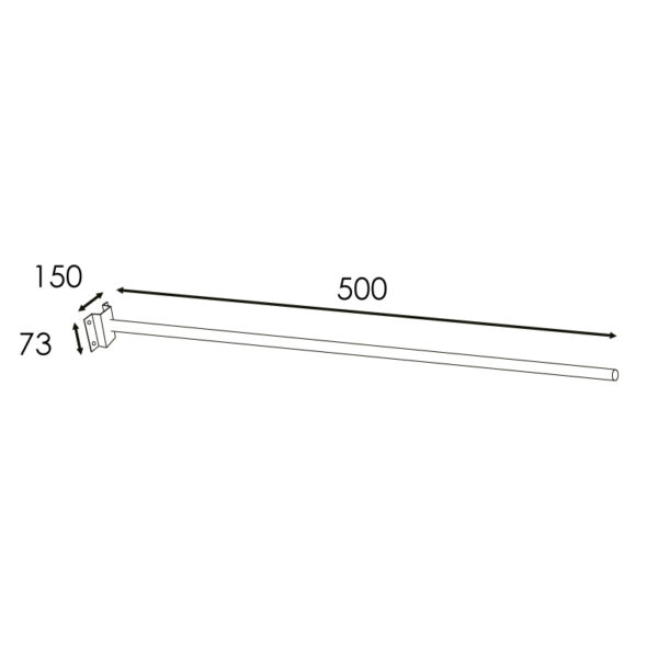 Support mural pour Lampadaires Led Ø 60 mm - Ledme - LM6657 – Image 2