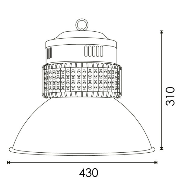 Campana LED SMD Cool 100W - DSC 5000K - Ledme - LM6771 – Image 2