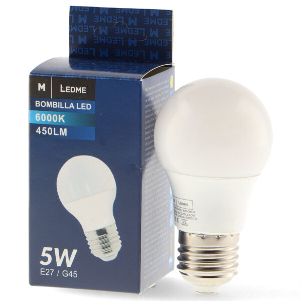 Ampoule LED E27 G45 5W 3000K - Ledme - LM7004