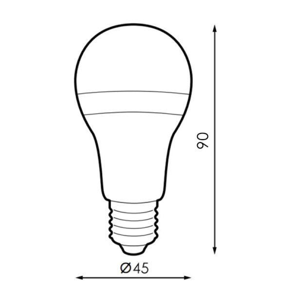 Ampoule LED E27 G45 7W 4500K - Ledme - LM7005 – Image 2