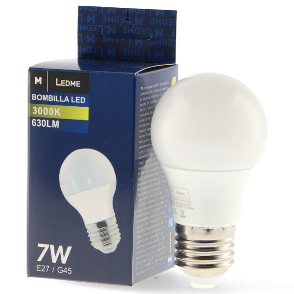 Ampoule LED E27 G45 7W 4500K - Ledme - LM7005