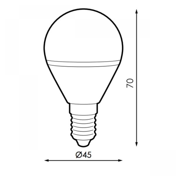 Ampoule LED G45 E14 4W - DSC Bleu Foncé - Ledme - LM7132 – Image 2