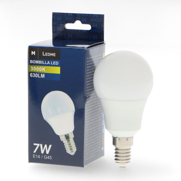 Ampoule LED E14 G45 7W 3000K - Ledme - LM7013