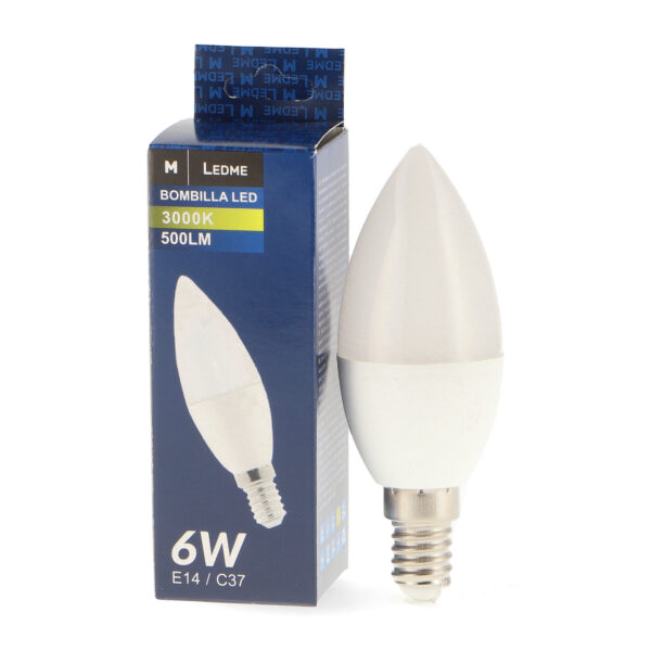 Ampoule LED C37 E14 6W 3000K - Ledme - LM7023