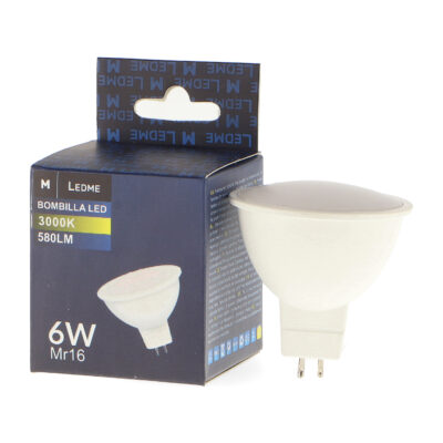 Ampoule LED MR16 Smd Plus 6W 3000K - Ledme - LM7057