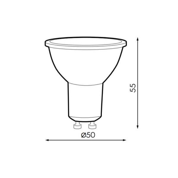 Ampoule LED GU10 Next Plus 6W Intensité Variable 4000K - Ledme - LM7112 – Image 2