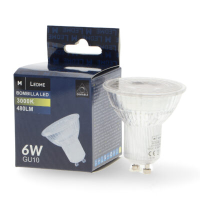 Ampoule LED GU10 Next Plus 6W Intensité Variable 3000K - Ledme - LM7113