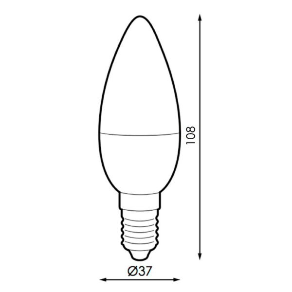 Bombilla LED SmartHome C37 6W RVB+CCT - Ledme - LM7144 – Image 2