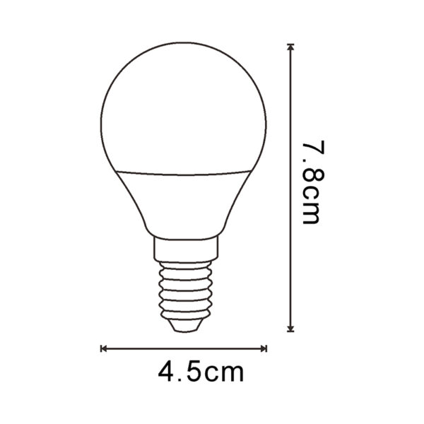 Ampoule LED SmartHome G45 6W RVB+CCT - Ledme - LM7145 – Image 2