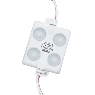 Guirlande de 20 Modules de 4 LED SMD Samsung 12V DC 2W 6000K - Ledme - LM7169